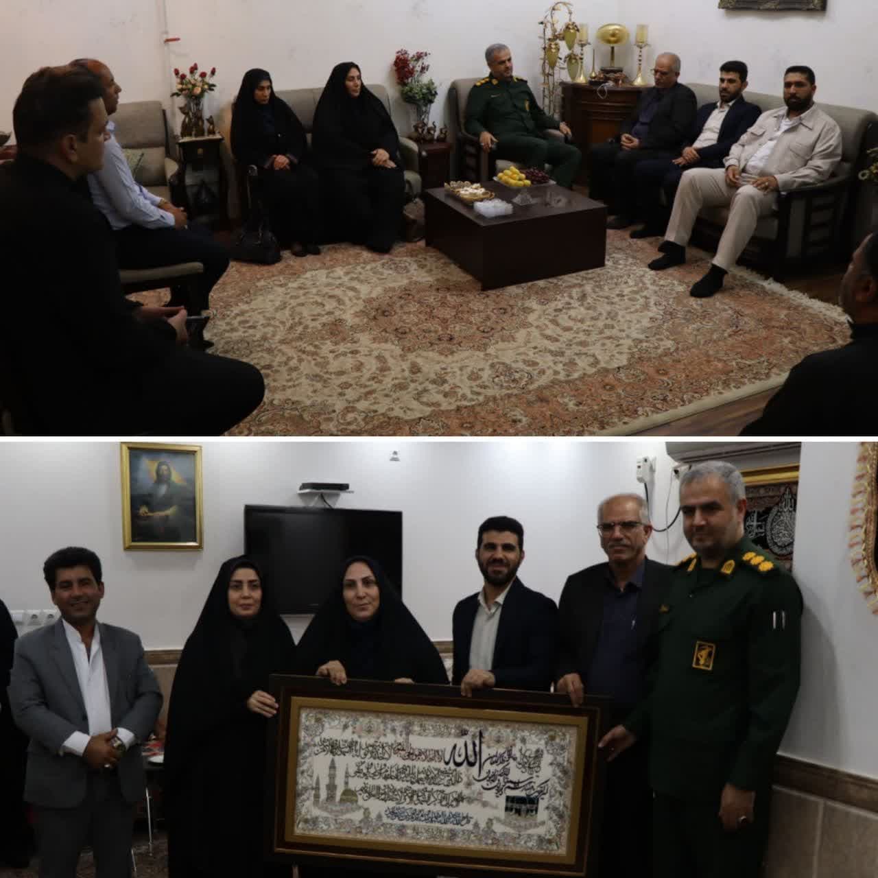  دامون عبدالهی زاده شهردار خرمشهر با خانواده های معظم شهدا دیدار کرد