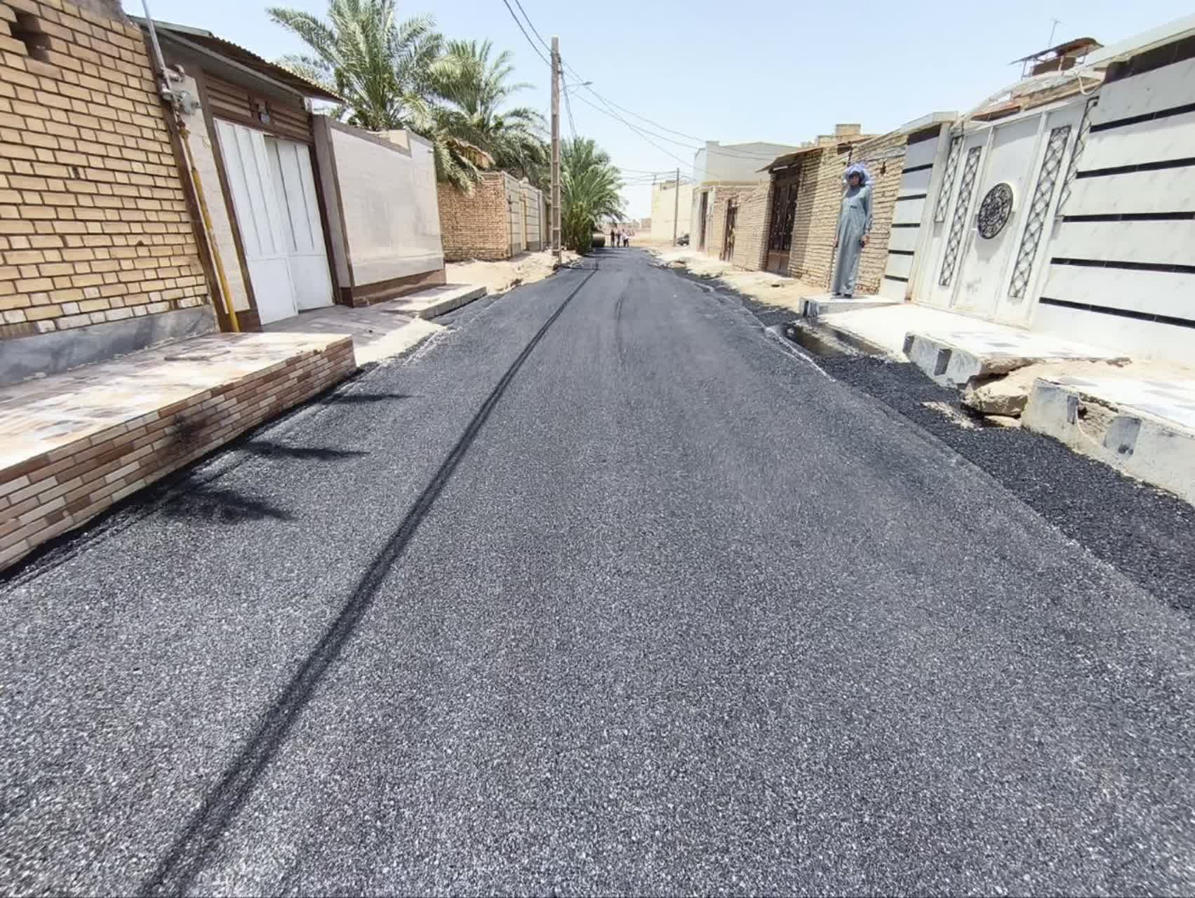 معابر کوی عباره توسط شهرداری خرمشهر آسفالت شدند 