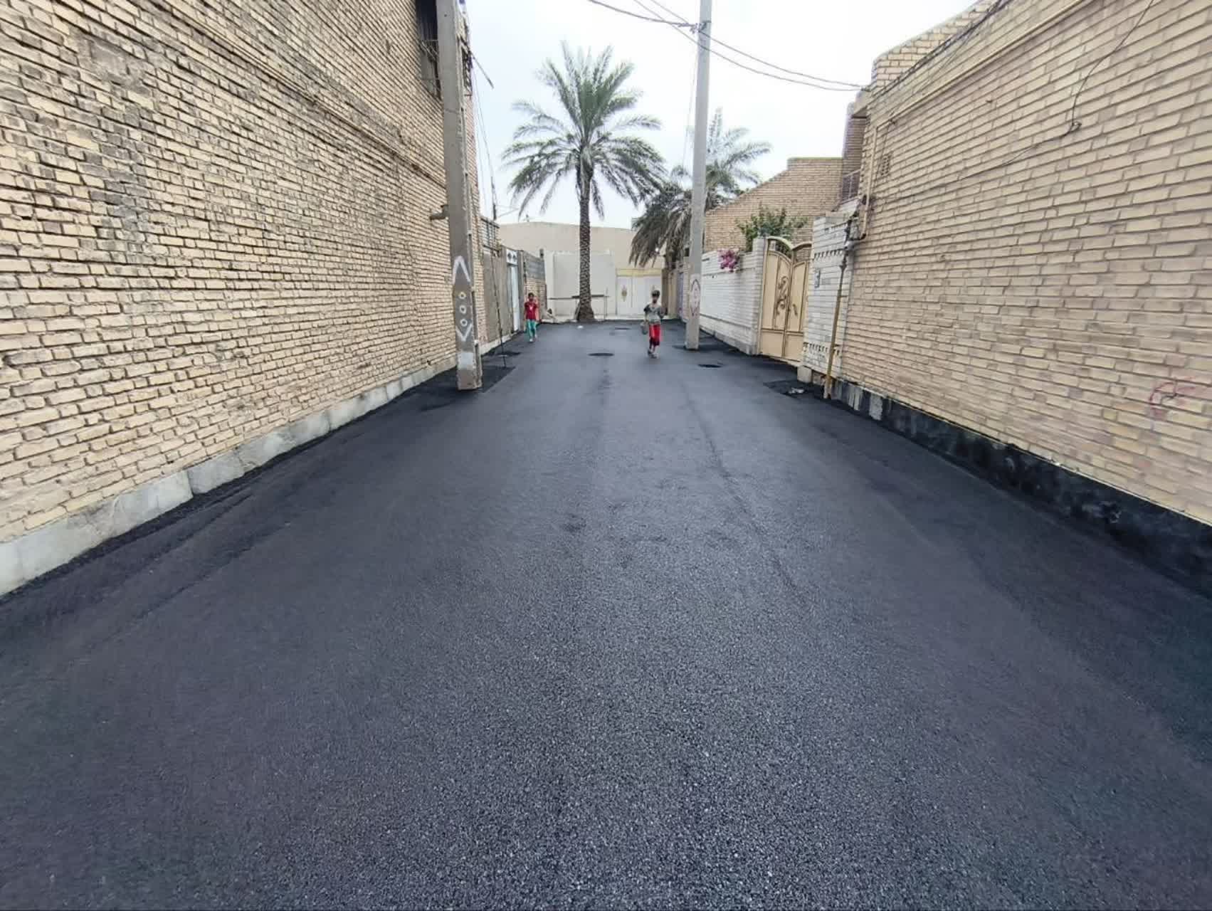 کوی عباره یکی دیگر از مقاصد جدید شهرداری خرمشهر جهت آسفالت معابر